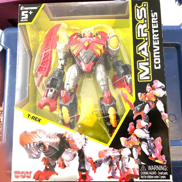 NWT M.A.R.S Robot Transforms to T-Rex Cybrotronix 10"-12" - Picture 4 of 4